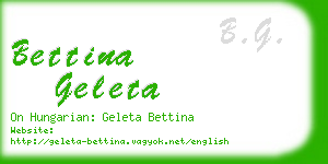 bettina geleta business card
